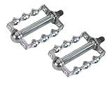 Lowrider Twisted Pedals 1/2' Chrome. Bike Pedals, Bicycle Pedal, Beach Cruiser, Chopper, Limo, Stretch Bike