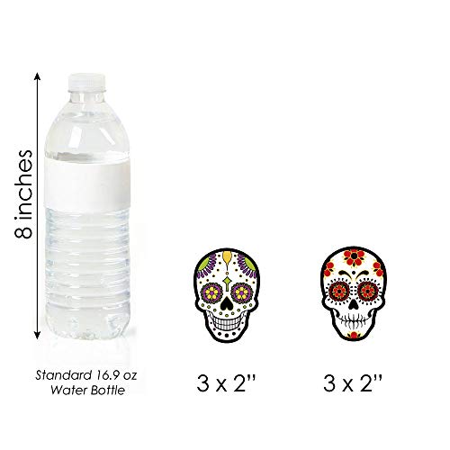 Big Dot Of Happiness Day Of The Dead - Dessert Cupcake Toppers - Halloween Sugar Skull Party Clear Treat Picks - Set Of 24 #TOP5