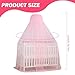 Gcroet Baby Bed Canopy, Adjustable Height Bed Canopy with Encrypted Mesh, Breathable Skin-Friendly Curtains for Baby Toddler Bedroom Decoration Accessories..