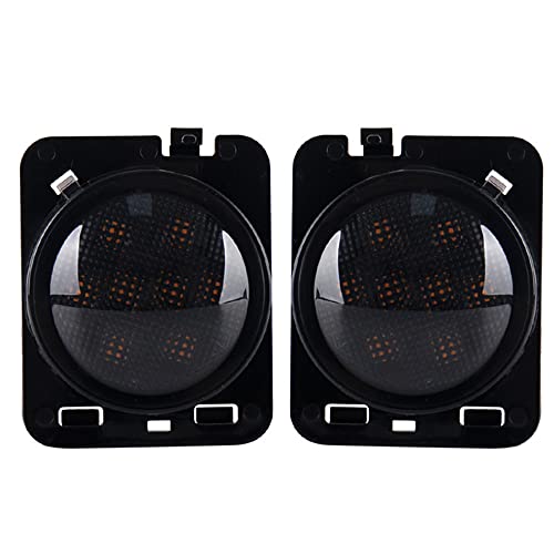 Led Side Maker Light Front Turn Signal Light Lente De Fumaça Amarela Para Jeep Wrangler JK 2007-2015