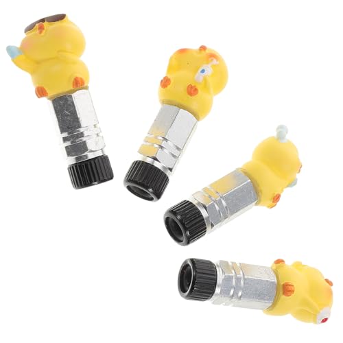 Tapas de válvula para neumáticos de bicicleta en forma de pato, accesorios para ciclismo y decoración para aire en bicicletas