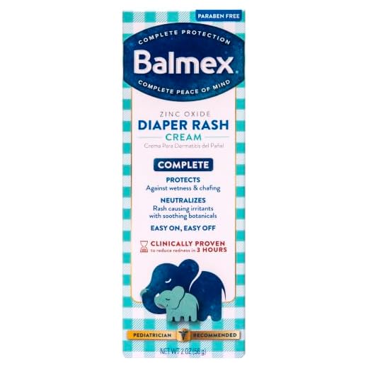 Balmex Complete Protection Baby Diaper Rash Cream with Zinc Oxide + Soothing Botanicals, 2 Ounce
