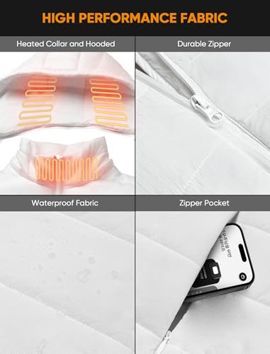 Image of [2025 All-New Heated Vest Women - Detachable Heated Hood, With 7.4V 16000mAh Battery Pack, Womens Heated Vest