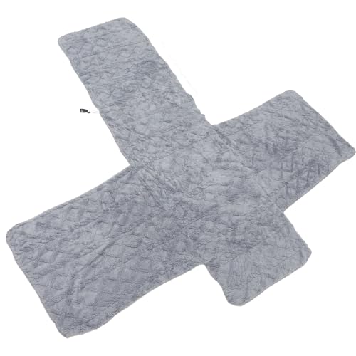 Funda de sofá gris claro de punto trenzado Abaodam elegante 2