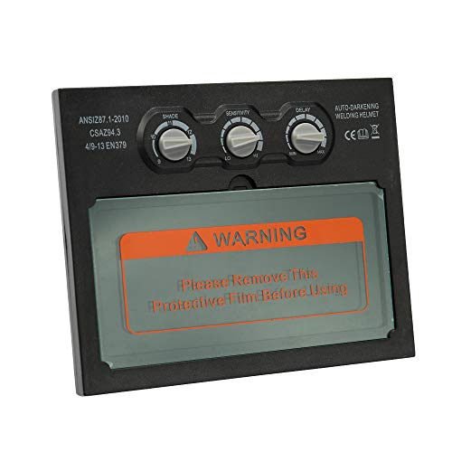 Lentille de soudure, lentille automatique d'ombre de filtre de lentille de chapeau de soudure assombrissant d'énergie solaire