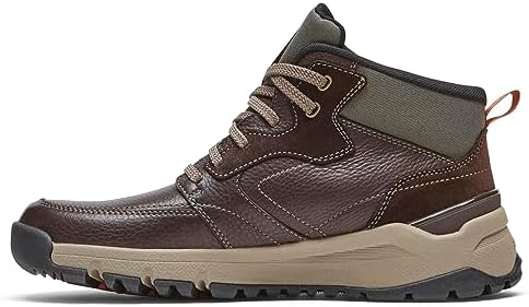 Dunham Men's Glastonbury Mid Boot Ankle, Brown Leather/Suede, 8.5 XX-Wide | Image 4