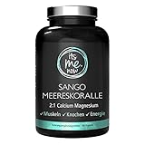 itsme.now Calcium Magnesium Kapseln Sango Meereskoralle für 2 Monate | 678mg Calcium + 339mg Magnesium (2:1 Verhältnis)Mineralstoff-Power aus Japan | 100% naturrein, laborgeprüft, Made in Germany