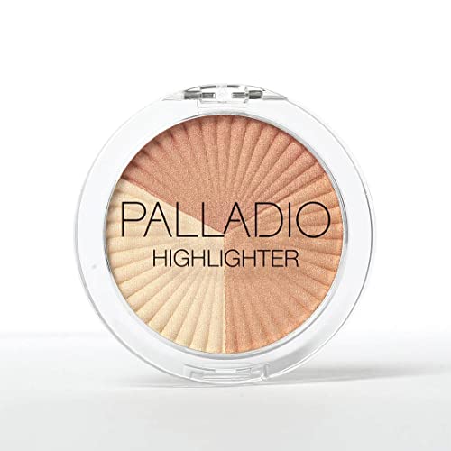 Palladio Sunkissed Highlighter, Creamy Soft Makeup Powder, Radiant Shades, Sculpts And Defines Facial Glow, Highlights, Achieves A Luminous Natural Glow, Long Lasting, Soulmate #TOP2
