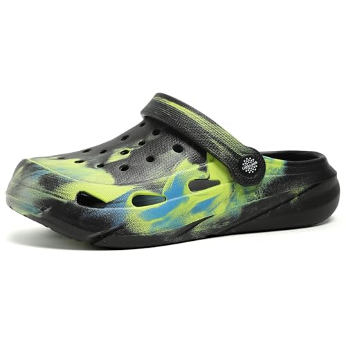 Image of Kids Boys Girls Classic Camo Garden Clogs & Mules | Lightweight Summer Shoes - Quick-Dry Non-Slip Beach Clogs