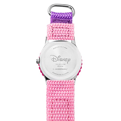 DISNEY Frozen Watch for Girls with Elsa and Anna - Kids Watch 3-5 Years - Frozen Watches Elsa and Anna for Kids - Toddler Girls Toys - Pink Bezel & Nylon Strap - Toddler 3-53