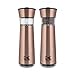 Kalorik Electric Gravity Salt and Pepper Grinder, , Automatic Stainless Steel Spice Grinder Easy Tilt and Grind, Copper.