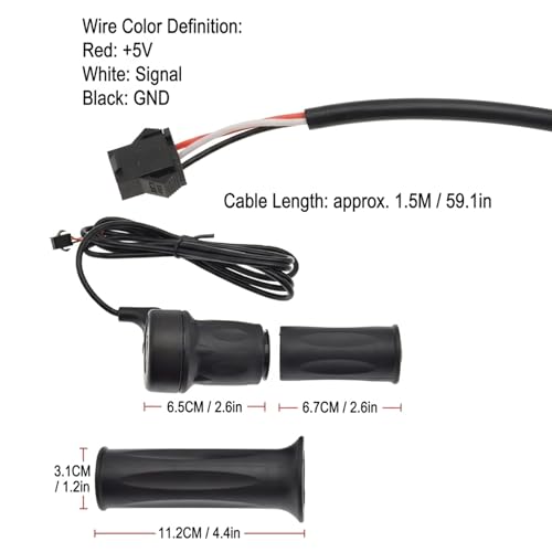 Acelerador para bicicleta eléctrica IPX4 con puño cómodo para patinete 6