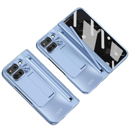 �y�q���W�ی�E�y�����[�zGoogle Pixel 10 Pro Fold 2025 �p �P�[�X �t���J�o�[ �K���X�t�B������̌^ �����Y�J�o�[�t�� �X�^���h�t�� �d�C���b�L�� �t���X�g�w�� �w��h�~ �O����ʕی� �[�d���Ή� �{�^�����삵�₷�� �܂肽����