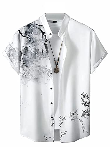 Image of Men's Lycra Digital Print Casual New Shirt Casual Shirts