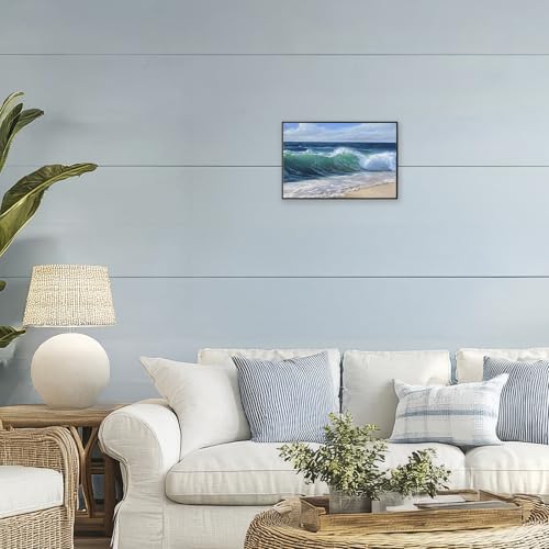 Beach Waves Shore cadre Stupell Industries rompre la monotonie murale