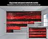 YXQAIED Black and Red Wall Mural, Red and Black Custom Wallpaper, Classic Stripes Wallpaper for Bedroom Living Room Home Decor (Not Peel and Stick), 366x254cm #4