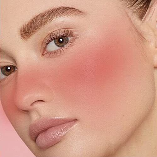 2023 Rose Berry Blush Powder Makeup Palette, Contour And Highlight Face For A Shimmery Or Matte Finish, Natural Flush, Blendable And Buildable Blush For Cheek #TOP4
