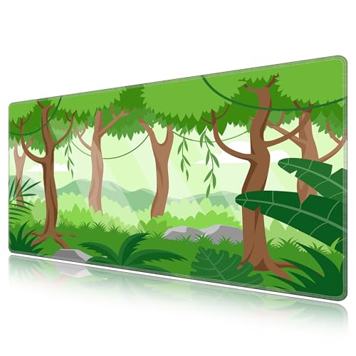 Tapis souris gamer LL-COEUR Verdure XXL étanche pour protéger votre bureau des taches