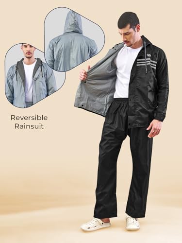 Image of LUX VENUS Reversible Rain Suit for Men.
