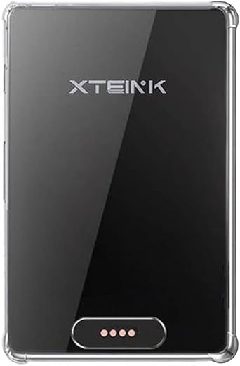 for XTEINK X3 E-Book Reader Case, Transparent Clear Flexible Slim TPU with Reinforced Corner Shock Absorption Silicone Rubber Case Cover Compatible with XTEINK X3 3.7" eBook Reader