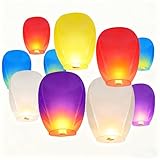 10 Pack Multi Color Paper Lanterns Set with a Marker Pen Suitable for Party Wedding Festival Supplies Birthdays, Memorials and Parties
