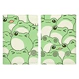 Men's Fashion Passport Book Cover, PU Passport Holder Covers Case, Portable Waterproof Travel Wallet Compatible with Cute Frog