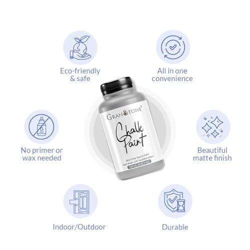Image of GRANOTONE Chalk Paint Aviator Grey 500 ml Matte Finish