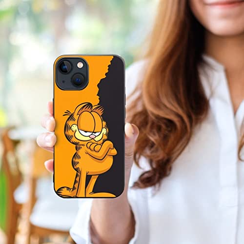 Maqi Iphone13 Cartoon Angry Garfield Phone Case Case For Iphone 13 Series, Shockproof Protective Phone Case Slim Thin Fit Cover Compatible With Iphone, Iphone13, Black-Style #TOP4