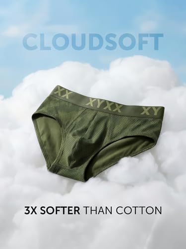 Image of XYXX Metrix Cotton Modal Brief for Men | Snug Fit with Anti-roll no-Marks Waistband | Printed Underwear for Men Combo