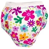 Kushies Taffeta Waterproof Training Pants (Large, Flowers)