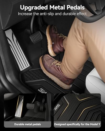 Image of 3W Tesla 2025-2026 New Model Y Juniper Floor Mats and Cargo Liners 10PCS | (Not for Standard) Full Set TPE Floor Liner, Cargo Mats and Seat Back Cover Protector, Car Mats for Tesla Model Y Accessories