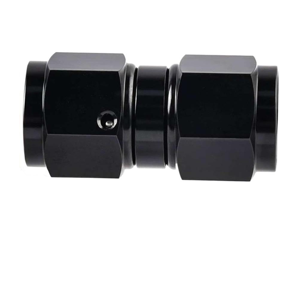 Raccord Union Femelle Pivotant 0 Degré AN12 Vers AN12 En Aluminium Noir Pour Ligne De Refroidissement Modification Turbo Lot De 2