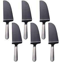 6-Pack Cake Server Pie Pizza Cutter Stainless Steel Spatula - Black