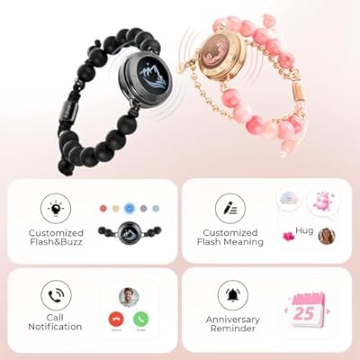 TOTWOO Long Distance Touch Bracelets for Couples, Global | Ubuy TOTWOO Long Distance Touch Bracelets for Couples, Global | Ubuy