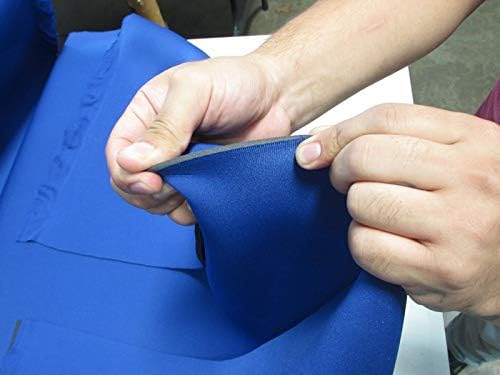 BIGZFABRIC® Neoprene Bonded Sponge Waterproof Wetsuit Fabric Royal Blue 1mm Thick Sold by The Foot and Yard (1 Yard)