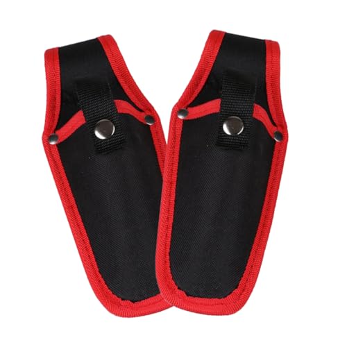 Joinpaya 2-Pack Canvas Pruner Sheaths Garden Scissor Covers with Belt Loop Durable Hand Pruner Holder for Gardening and Landscaping Tools