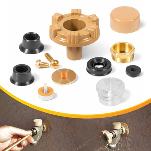 usvehj RK-17MH Repair Kit Metal Handle for Woodford Model 17 Outdoor Faucets (12Pcs)