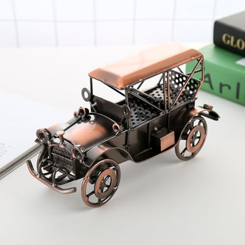 Modelo de coche clásico en metal para decoración vintage de interiores 8