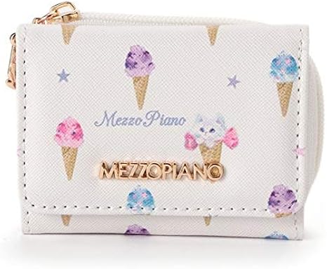 Amazon メゾピアノジュニア Mezzo Piano Junior アイスクリーム柄ミニ財布 オフホワイト F 01 ファッション小物 通販