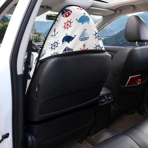boiszeda Housse de siège Auto Ship Anchor Tissu éponge1 pièce/2 pièces – vue 2