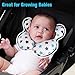KAKIBLIN Baby Neck Pillow, Upgraded Baby Support Pillow, Head Pillows for Carseat, Newborn Neck Support for Car Seat,Pushchair,Travel (White Star)