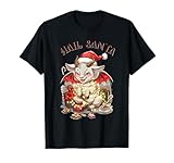 Hail Santa Tee Shirts for Metalheads and Goths