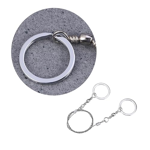 HEMOTON Mini Stainless Steel Wire Saw for Survival Gear Durable Cutting Tool for Camping Hunting and Emergency Situations Versatile Wire Cutter