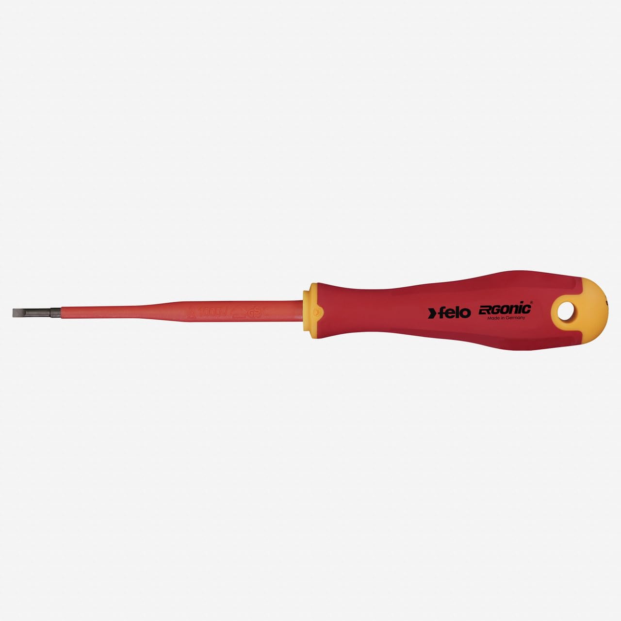 Felo SD ERGONIC VDE E-slim Ranura SL 2,5 destornillador plano aislado 100mm para bornas