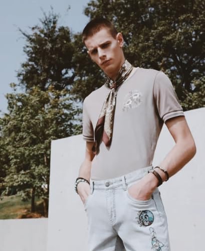 Square Silk Feeling Neck Scarf for Men Fashion Scarves for Hair Scarf Satin Hair Bandana Hair Wrap Neck Scarf3