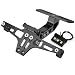 Motorcycle Accessories Universal Fender Eliminator License Plate Bracket Holder Ho Tidy Tail with Aluminium LED Light (Black)