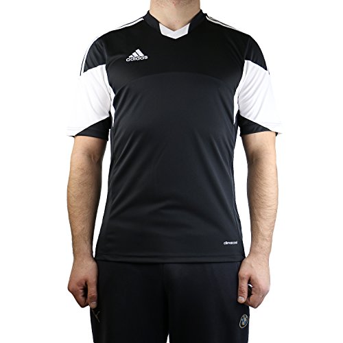 Adidas Mens Climacool Tiro 13 Short Sleeve Jersey Small Black/White