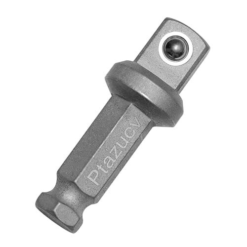 Ptazucv 7/16 Hex to 1/2 Impact Adapter, Power Drill Bit With Square Extension, Compatible With Electric and Impact Drill