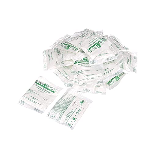 Box Of 100 - 2 Ounce Stera-Sheen Green Label Sanitizer Packets (Purdy Products) Ssg1002 #TOP4