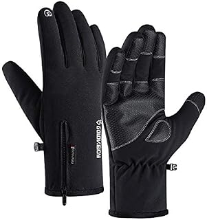Jeniulet 100% Waterproof Winter Gloves -30℉ Warm Windproof All Fingers Touch Screen Gloves
